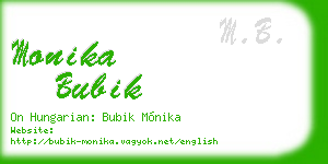 monika bubik business card